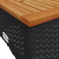 Miniatyrbillede 9 af 11: vidaXL sofasæt til haven 3 dele med hynder polyrattan sort