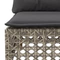 Miniatyrbillede 5 af 9: vidaXL sofasæt til haven 6 dele med hynder polyrattan grå