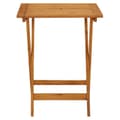 Miniatyrbilde 6 av 11: vidaXL Bistrosett 3 deler beige stoff og heltre