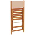 Miniatyrbilde 7 av 11: vidaXL Bistrosett 3 deler beige stoff og heltre