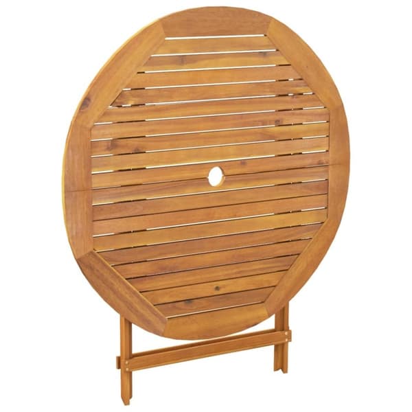 vidaXL Hagespisegruppe 5 deler beige stoff og heltre