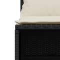 Miniatyrbillede 5 af 8: vidaXL sofasæt til haven 4 dele med hynder polyrattan sort