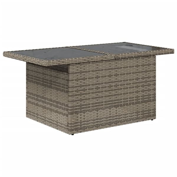 vidaXL sofasæt 5 dele med hynder polyrattan grå