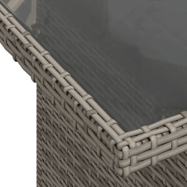 vidaXL sofasæt 5 dele med hynder polyrattan grå