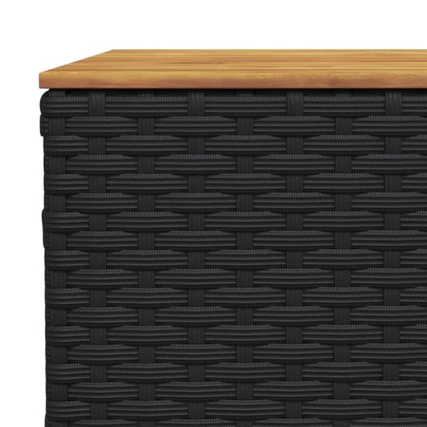vidaXL sofasæt til haven 8 dele med hynder polyrattan sort
