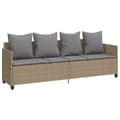 Miniatyrbillede 3 af 10: vidaXL sofasæt til haven 5 dele med hynder polyrattan beige