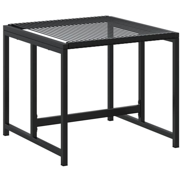 vidaXL Hagespisegruppe 13 deler svart polyrotting