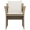 Miniatyrbillede 4 af 11: vidaXL havestol med fodskammel polyrattan beige