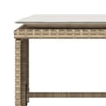 Miniatyrbillede 9 af 11: vidaXL havestol med fodskammel polyrattan beige