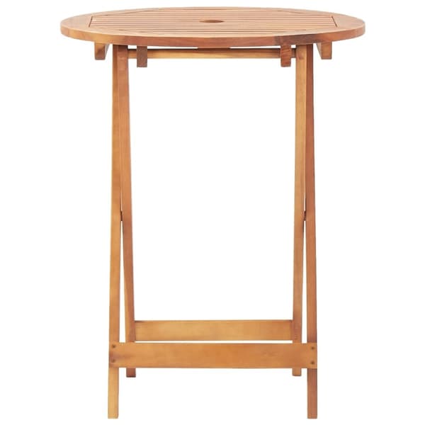 vidaXL bistrosæt 3 dele stof og massivt træ beige