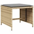Miniatyrbillede 3 af 11: vidaXL spisebordssæt til haven 15 dele med hynder polyrattan beige