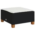 Miniatyrbillede 3 af 11: vidaXL sofasæt til haven 8 dele med hynder polyrattan sort