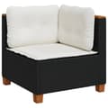 Miniatyrbillede 5 af 11: vidaXL sofasæt til haven 8 dele med hynder polyrattan sort