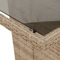 Miniatyrbillede 8 af 10: vidaXL spisebordssæt til haven 7 dele med hynder polyrattan beige
