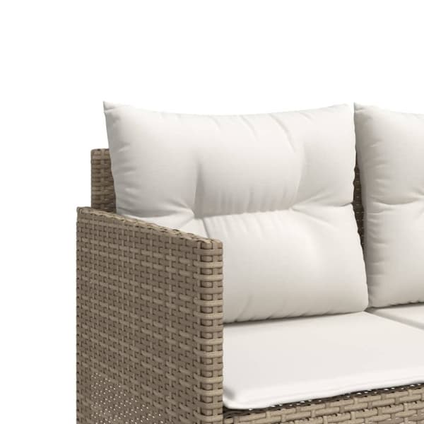 vidaXL sofasæt til haven 5 dele med hynder polyrattan beige