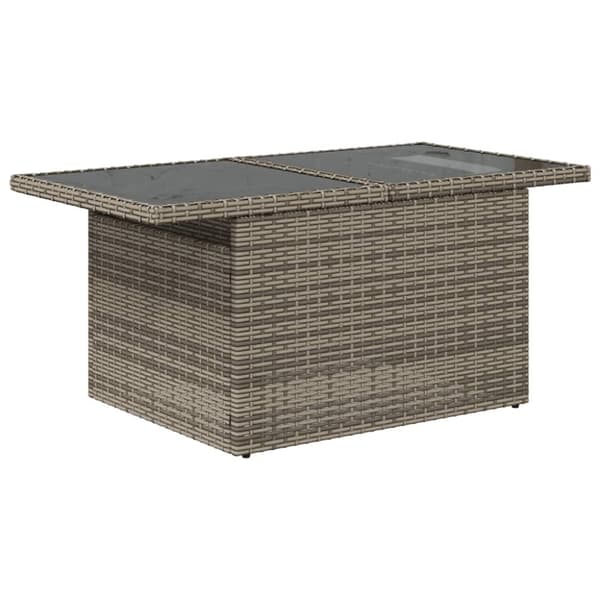 vidaXL sofaesæt til haven 7 dele med hynder polyrattan grå