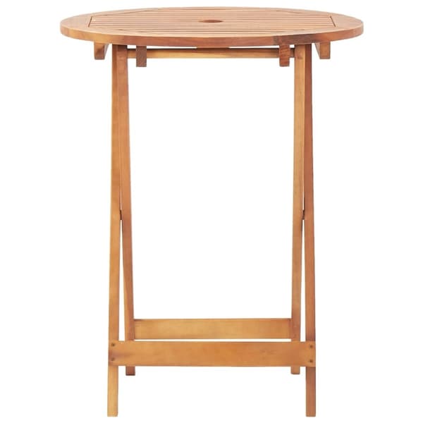 vidaXL Bistrosett 3 deler beige stoff og heltre