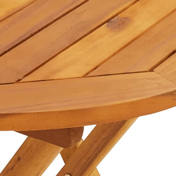 vidaXL Bistrosett 3 deler beige stoff og heltre