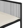 Miniatyrbillede 5 af 11: vidaXL spisebordssæt til haven 11 dele med hynder polyrattan sort
