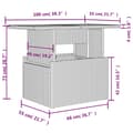 Miniatyrbillede 10 af 11: vidaXL sofasæt til haven 9 dele med hynder polyrattan grå