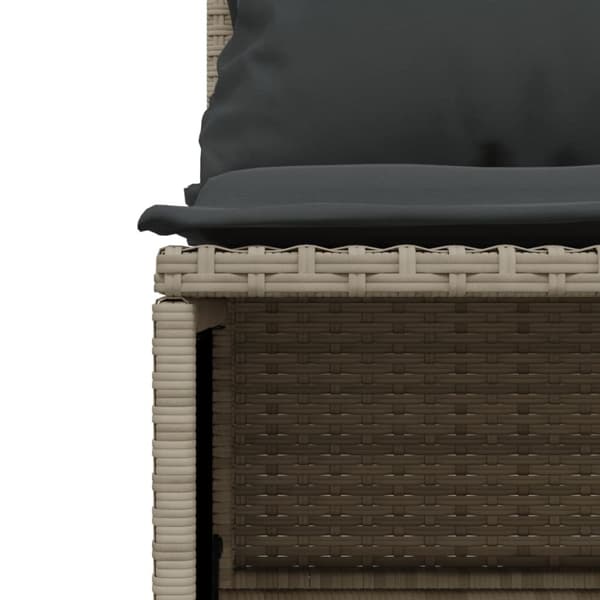 vidaXL sofasæt til haven 4 dele med hynder polyrattan lysegrå
