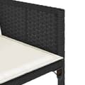 Miniatyrbillede 6 af 11: vidaXL spisebordssæt til haven 7 dele med hynder polyrattan sort