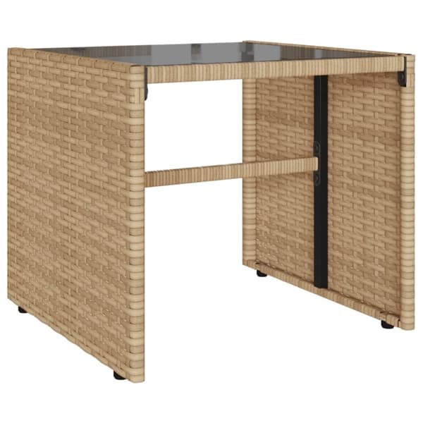 vidaXL sofasæt til haven 4 dele med hynder polyrattan beige