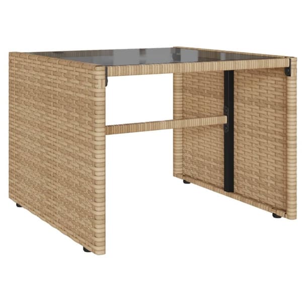 vidaXL sofasæt til haven 4 dele med hynder polyrattan beige