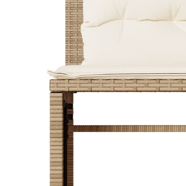 vidaXL sofasæt til haven 4 dele med hynder polyrattan beige