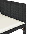 Miniatyrbillede 9 af 11: vidaXL spisebordssæt til haven 13 dele med hynder polyrattan sort