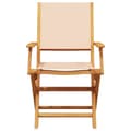 Miniatyrbilde 4 av 11: vidaXL Hagespisegruppe 5 deler beige stoff og heltre