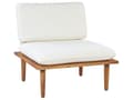 Miniatyrbilde 6 av 11: Hagesofasett Off-White Puter Akasietre Moderne Utendørs 4 Seter Lenestoler 1 Bord