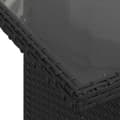 Miniatyrbillede 9 af 11: vidaXL sofasæt til haven 7 dele med hynder polyrattan sort