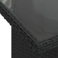 Miniatyrbillede 7 af 11: vidaXL sofasæt til haven 6 dele med hynder polyrattan sort