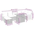 Miniatyrbillede 5 af 5: vidaXL sofasæt til haven 8 dele med hynder polyrattan beige