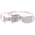 Miniatyrbillede 3 af 3: vidaXL sofasæt til haven 10 dele med hynder polyrattan beige