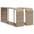 Miniatyrbillede 8 af 11: vidaXL sofasæt til haven 11 dele med hynder polyrattan beige