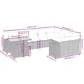 Miniatyrbillede 2 af 3: vidaXL sofasæt til haven 10 dele med hynder polyrattan beige