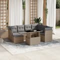 Miniatyrbillede 1 af 11: vidaXL sofasæt til haven 8 dele med hynder polyrattan beige