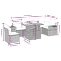 Miniatyrbillede 2 af 3: vidaXL sofasæt til haven 7 dele med hynder polyrattan beige