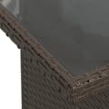 Miniatyrbillede 8 af 11: vidaXL sofasæt til haven 7 dele med hynder polyrattan brun