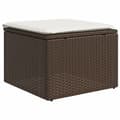 Miniatyrbillede 4 af 11: vidaXL sofasæt til haven 6 dele med hynder polyrattan brun