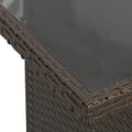 Miniatyrbillede 9 af 11: vidaXL loungesæt til haven 11 dele med hynder polyrattan brun