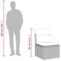 Miniatyrbillede 10 af 11: vidaXL sofasæt til haven 5 dele med hynder polyrattan beige