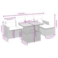 Miniatyrbillede 3 af 3: vidaXL sofasæt til haven 6 dele med hynder polyrattan beige