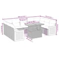 Miniatyrbillede 2 af 3: vidaXL sofasæt til haven 10 dele med hynder polyrattan beige