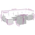 Miniatyrbillede 3 af 3: vidaXL sofasæt til haven 8 dele med hynder polyrattan beige