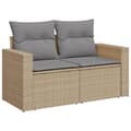 Miniatyrbillede 5 af 11: vidaXL sofasæt til haven 8 dele med hynder polyrattan beige
