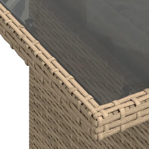 vidaXL sofasæt til haven 8 dele med hynder polyrattan beige