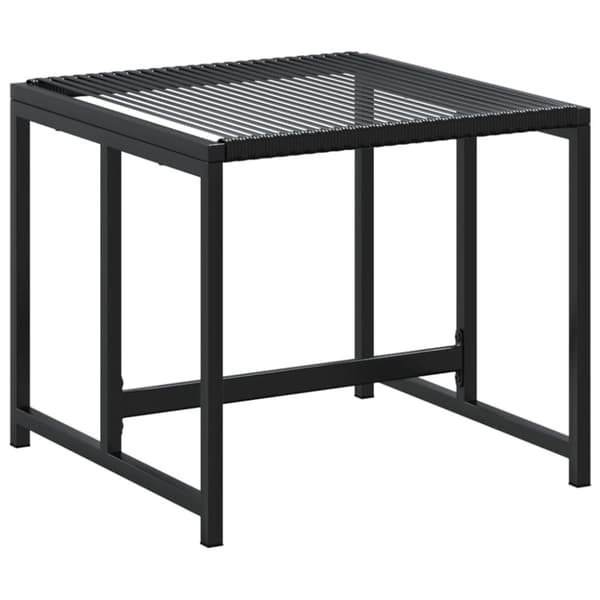 vidaXL Hagespisegruppe 15 deler polyrotting svart